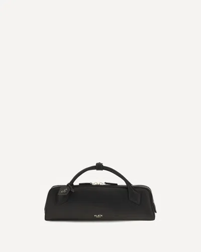 Alaïa Satin Le Teckel Clutch In Yellow