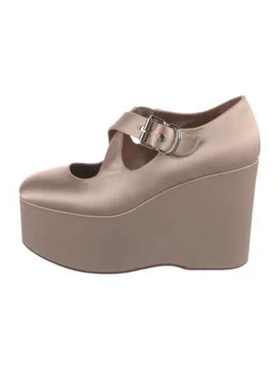Pre-owned Alaïa Satin Pumps In Pink