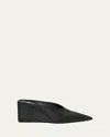Alaïa Alaia Black Velvet Cube-heeled Mule Women In Black