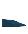 Alaïa Alaia Cube Silk Wedge Mule In Blue