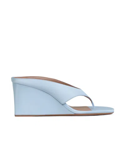 Alaïa Wedge Thong Mule In Blue