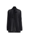 Alaïa Alaia Scarf Blouse In Black