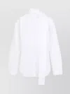 Alaïa Elegant Cotton Scarf Blouse For Women In White