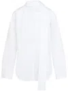 Alaïa Elegant Cotton Scarf Blouse For Women In White