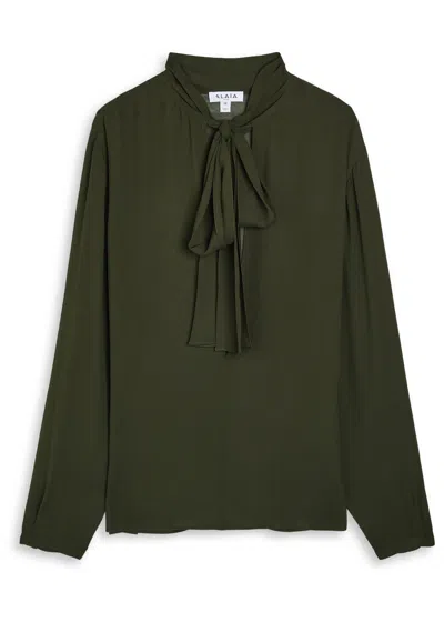 Alaïa Scarf Semi-sheer Chiffon Blouse