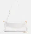 Alaïa Womens Blanc Optique Le Click East West Medium Leather Shoulder Bag In Weiss