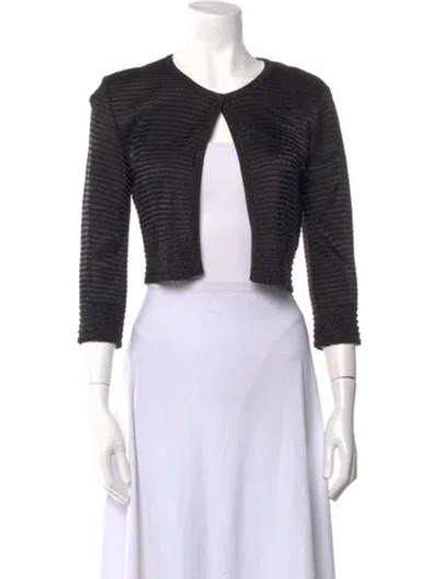 Pre-owned Alaïa Scoop Neck Sweater In Black