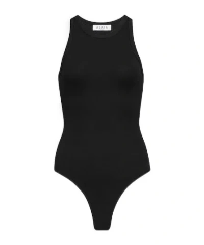ALAÏA ALAÏA SCULPTING RIB JERSEY BODYSUIT