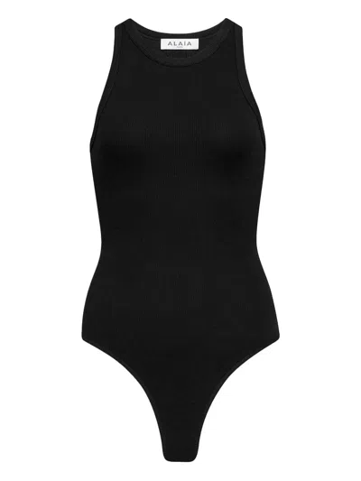 ALAÏA SCULPTING RIB JERSEY BODYSUIT