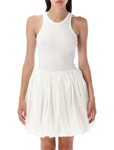 Alaïa Sculpting-rib Jersey Bodysuit In White