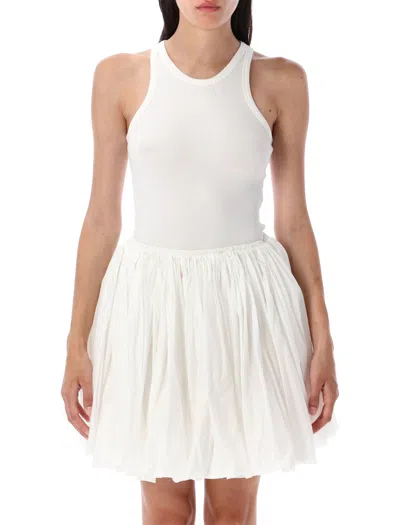 Alaïa Sculpting-rib Jersey Bodysuit In White