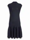 Alaïa Alaia Sm Openside Black Knit Dress In Navy