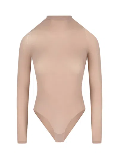 Alaïa "second Skin" Bodysuit In Pink
