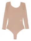 Alaïa Second Skin Bodysuit In Neutral