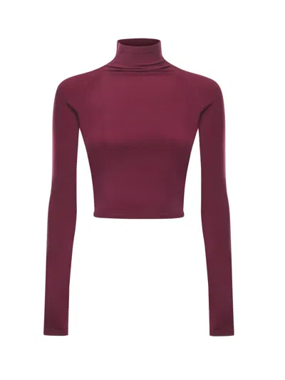 ALAÏA SECOND-SKIN CROPPED TOP