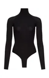 Alaïa Second-skin Jersey Bodysuit In Black