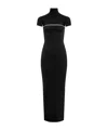 Alaïa Second-skin Knit Cut-out Dress In Black