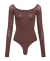 Alaïa Second-skin Knit Off-shoulder Bodysuit