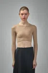 Alaïa Second Skin Knit Top In Neutral