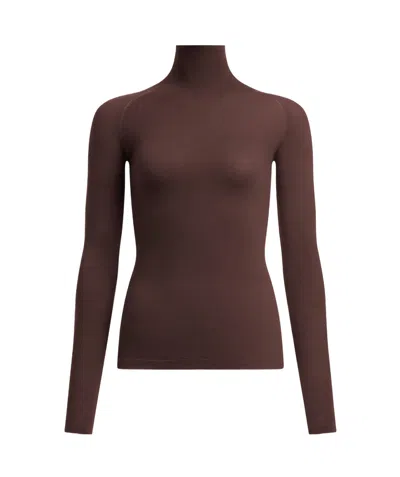 Alaïa Second-skin Knit Top In Red