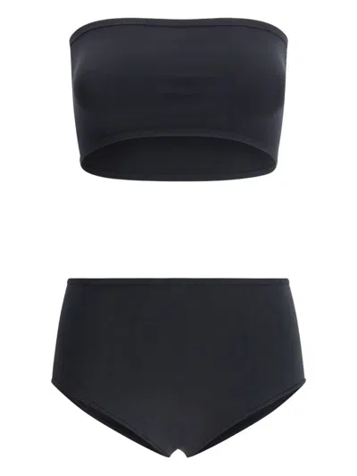 Alaïa Second Skin Lingerie Set In Black