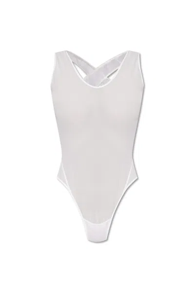 Alaïa See-through Bodysuit In White