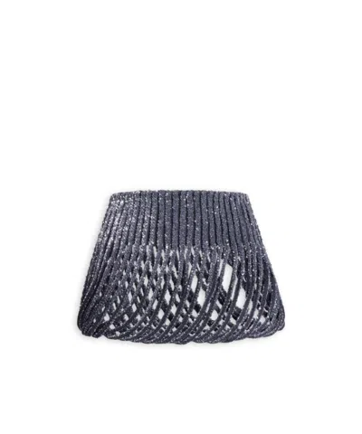 Alaïa Sequin Knit Belt In Blue