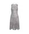 Alaïa Full-length Knit Dress With Sequins In Grey
