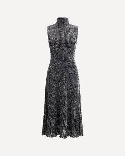 Alaïa Sequined Midi Dress In Gray