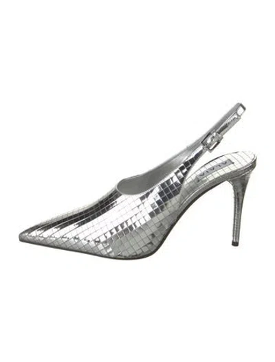 Pre-owned Alaïa Sequins Patterned Slingback Pumps W/ Tags