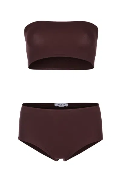 Alaïa Alaia Second Skin Bikini Set In Multi