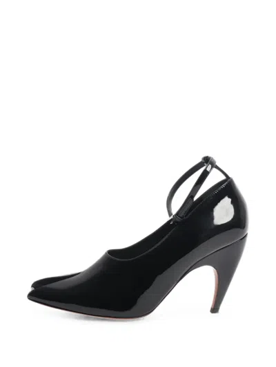 Pre-owned Alaïa Shark Ankle-strap Pumps In Black