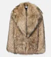 Alaïa Shearling Jacket In Brown