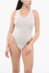 Alaïa Sheer Bodysuit With Criss-cross Straps