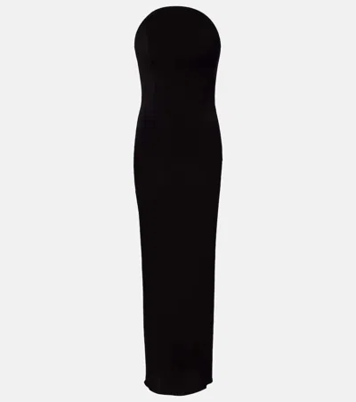 Alaïa Alaia Sheer Jersey Cocktail Dress In Black