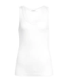 Alaïa Sheer Wool Tank Top In White