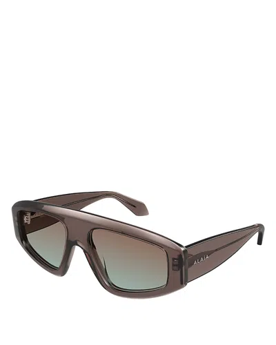 Alaïa Shield Sunglasses, 57mm In Brown