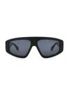 Alaïa Shield Sunglasses In Blue
