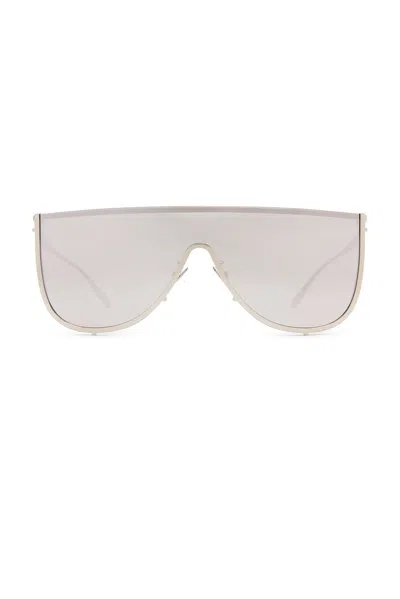 Alaïa Shield Sunglasses In Silver