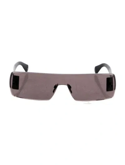 Pre-owned Alaïa Shield Tinted Sunglasses In Black