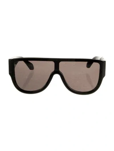 Pre-owned Alaïa Shield Tinted Sunglasses In Black
