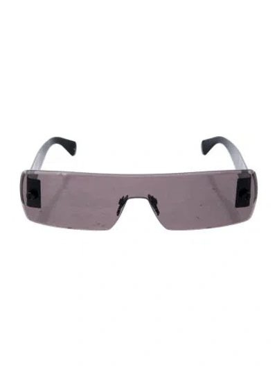 Pre-owned Alaïa Shield Tinted Sunglasses In Black