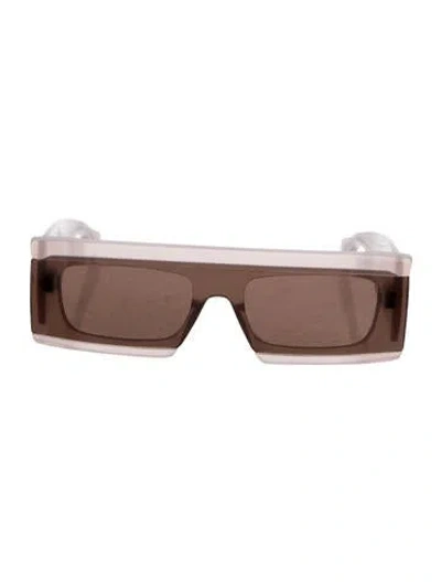 Pre-owned Alaïa Shield Tinted Sunglasses In Pink