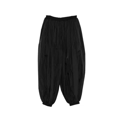 Alaïa Shirred-waistband Trousers In Black