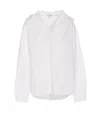 Alaïa Cotton Poplin Shirt In White