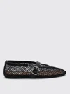 Alaïa Alaia Black Mesh Ballerina With Patent Leather