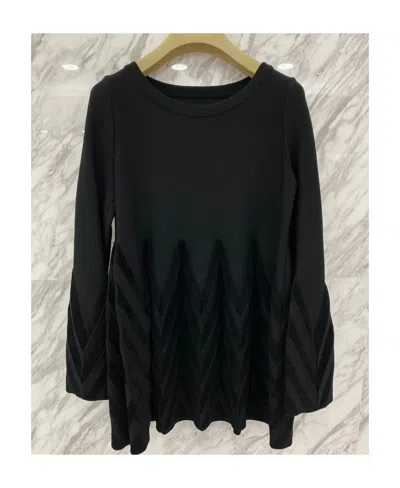 Alaïa Short Dress With Round Neck In Black