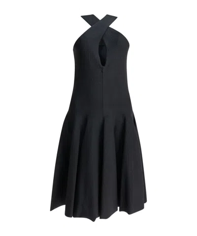 Alaïa Short Flared Dress In Black