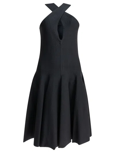 Alaïa Alaia Short Flared Dress In Gray