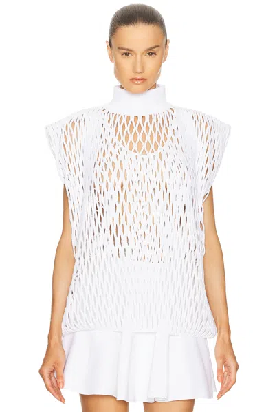 Alaïa Short Sleeve Turtleneck Top